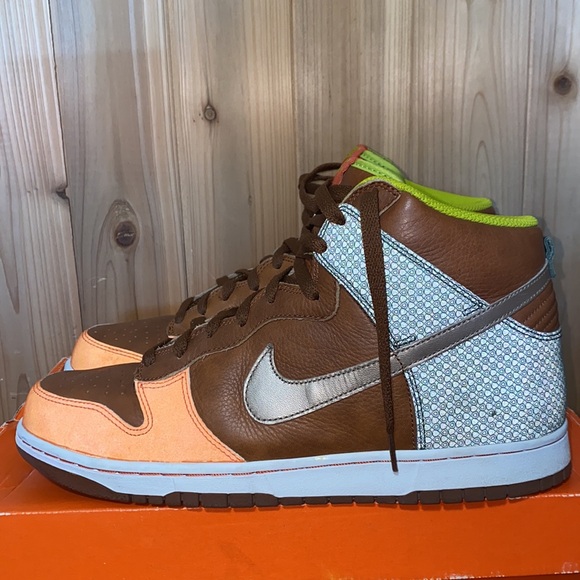 2007 Nike dunk high premium orange blaze - Picture 6 of 16
